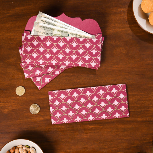 Scallop Embroidered Money Envelope (Set of 30)